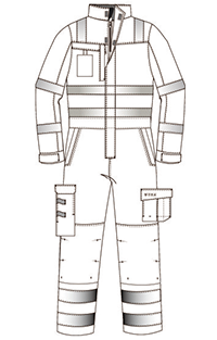 Анти- жидкостная химическая защитная одежда, Coveralls FR химические устойчивые