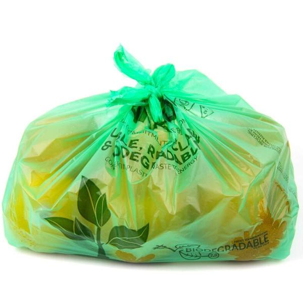 Биоразлагаемая компостируемая разлагаемая пластиковая футболка для упаковки продуктов питания хозяйственная сумка