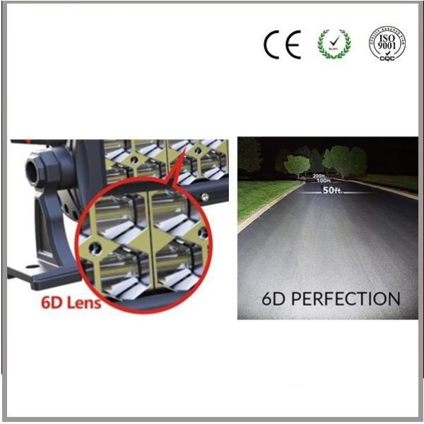 6D Straight Led Light Bar For Cars 6000K CE RoHS EMC Combo Driving Led Cree Light Bar