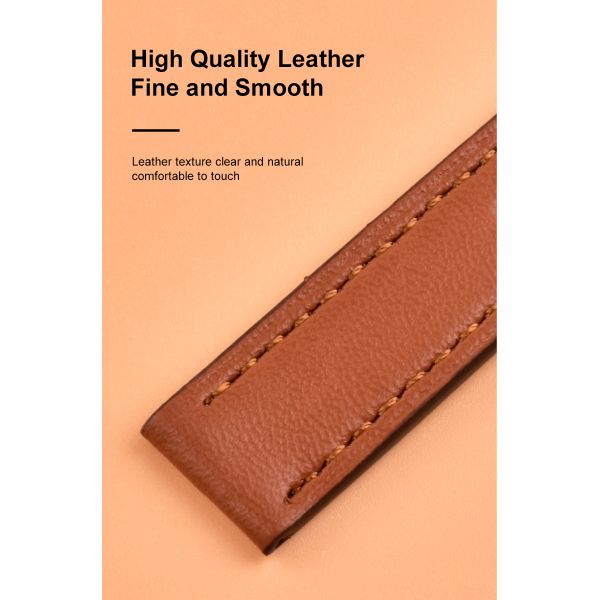 Quick-Release Vintage Leather Watch Strap