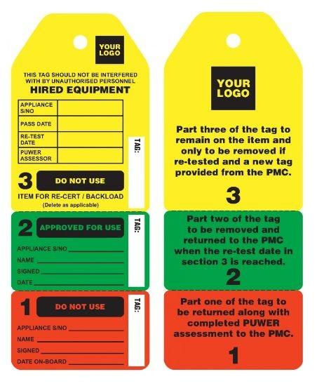 Custom Flange Tag Polyester Waterproof Plastic Tag For Industrial
