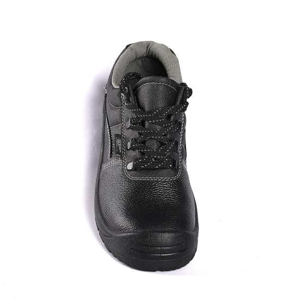 Shengjie Embossed Cow K2 Men's Black Leather Work Boots Cheap Cleats Comfortable EVA Insole PU Safety Shoes