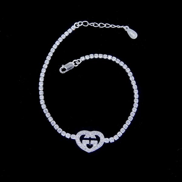 Простой браслет шарма захвата, ювелирные изделия стерлингового серебра формы 925 треугольника