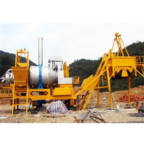 63.5KW Oil Burner Hot Asphalt Mixing Plant 1000kgs Feeder Hopper Capacity CE / SGS / ISO9001