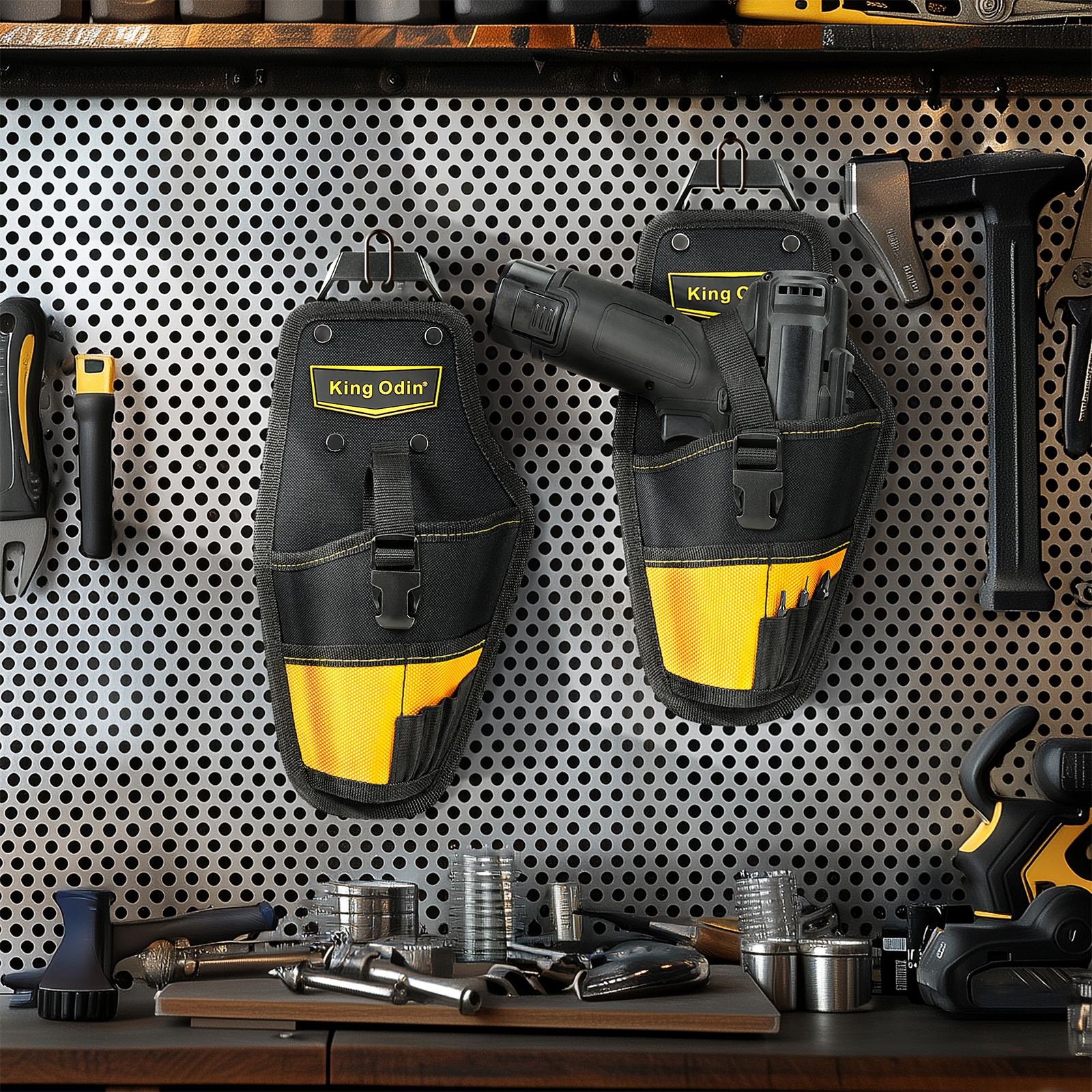 Quick Release Buckle, Customized, Sturdy and Durable Electric Drill Bag, Tool Bag, , Clip-on Tech System Electric Tool Bag