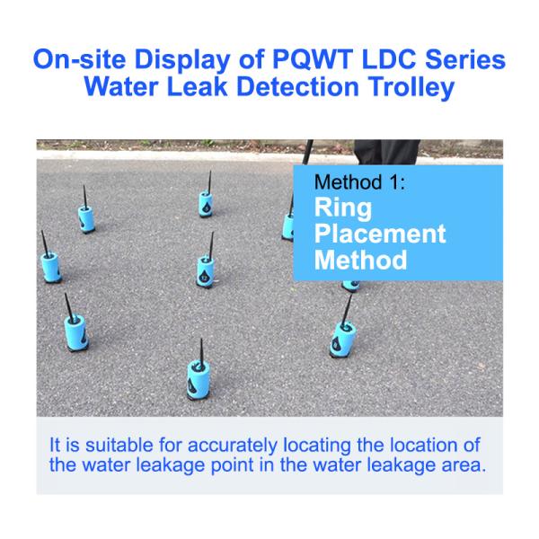 détecteur de fuite extérieur de plombier du chariot 9m à détection de fuite d'eau 20KHz PQWT LDC