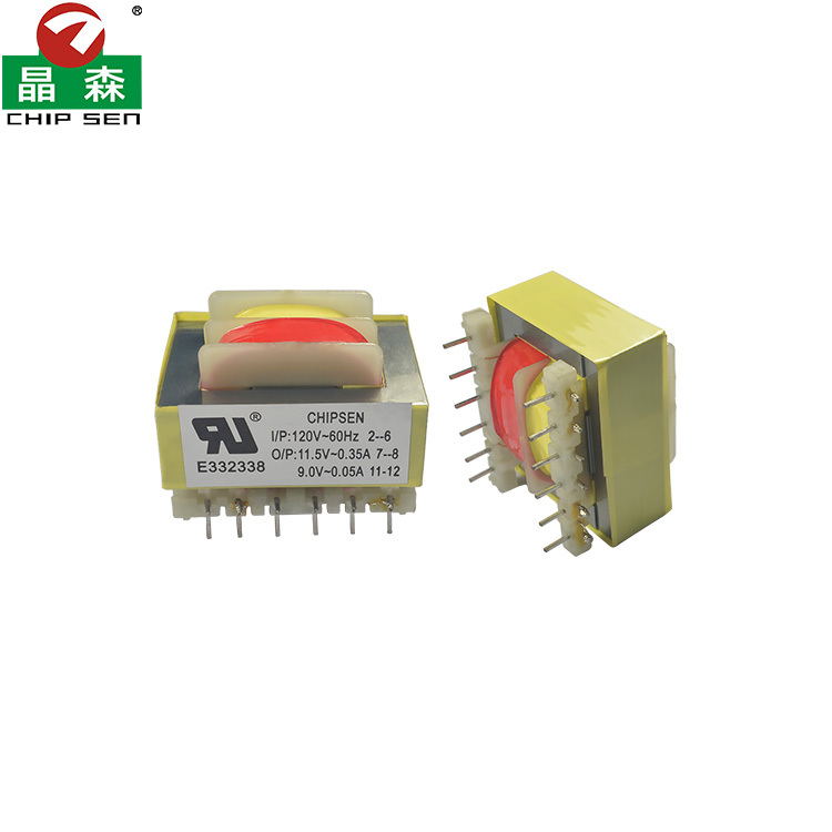 Custom EI33 Low Frequency PCB Mount Transformer Heavy Duty Pin Type Power
