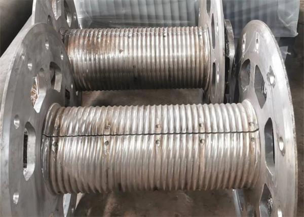 Wire Rope/Cable Winch Drum Fixed Q355B Lebus Sleeves, Plug Welding