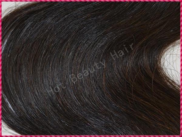 Natural Black Virgin Brazilian Human Hair Extensions Big Curl Type