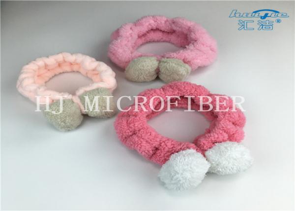 Faixa macia e bonito super do cabelo do banho do fecho da tela da belbutina de Microfiber Shu para a utilização de lavagem da cara