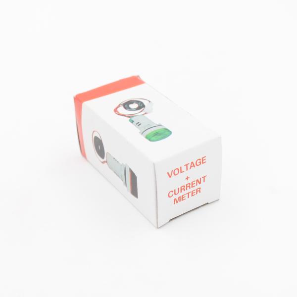 110V 220V 22mm Mini LED Indicator Digital AC Ammeter Red Color