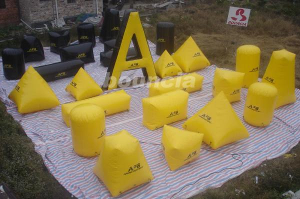 Depósito inflável do Paintball de encerado do PVC dos bens 0.9mm para jogos de tiro