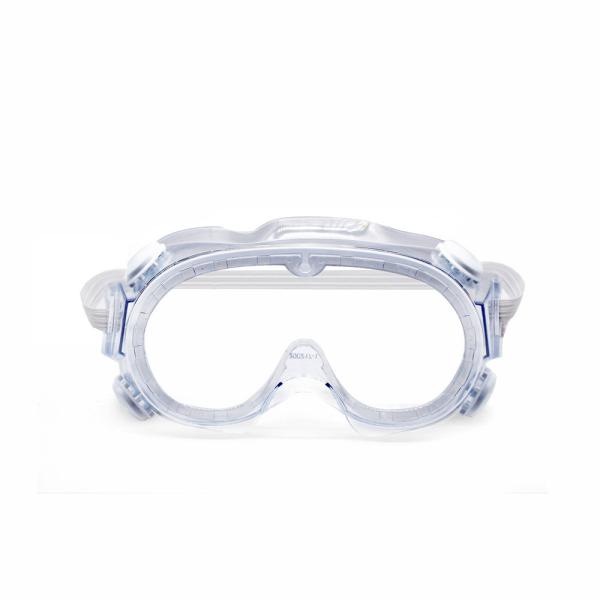 Impact Resistant Custom Medical Safety Goggles Four Valves Polycarbonate Material