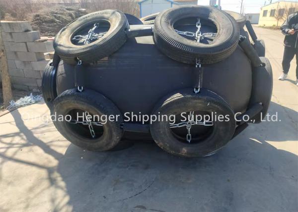 Long Shelf Life 24 Months 80kpa Floating Pneumatic Marine Rubber Fender Design Using Life 10 Years