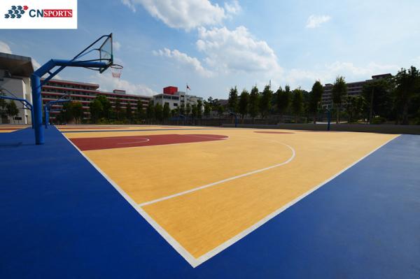 RoHS Basketball Court Polyurethane Wooden Texture Pattern