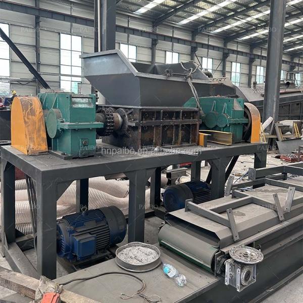 Equipamento industrial Máquina de trituração de pneus de eixo duplo para instalações de reciclagem de resíduos sólidos