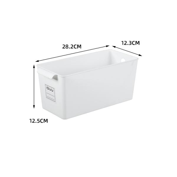 Plastic  box sundries storage basket useful bin with label