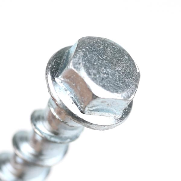 Цинковая облицовка кладбищный винт шестеренный фланц бетонный винт болт M8 60 мм углеродистая сталь цементный якорь