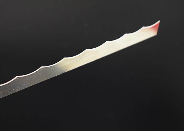High Hardness HRC58 Wavy Industrial Cutter Blade 440C Stainless Steel Material