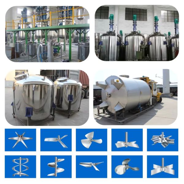 Custom Mixing Reactors 500L–100,000L Stainless Steel Chemical Reaction Vessels Suitable for mixing and dissolving solid-liquid materials in coatings/pigments/dispersions