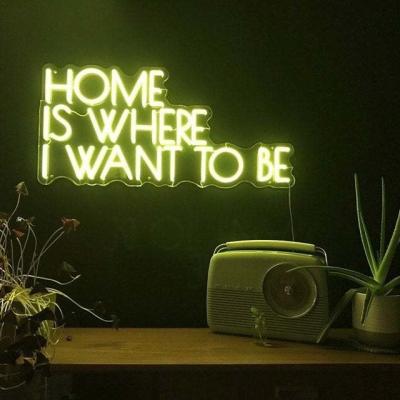 12V Neon Letter Signs 8mm Acrylic Neon Lights For Wedding Decoration