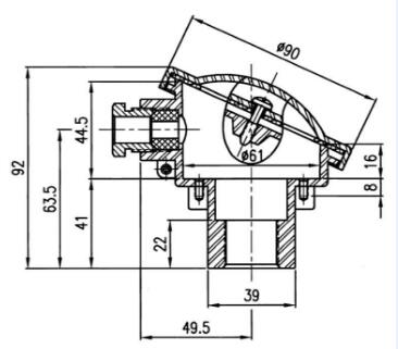 Промышленная алюминиевая головка DIN a соединения датчика температуры, ISO9001