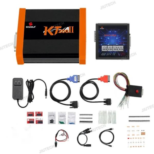 Online/offline KT200 II Versão completa Programador de ECU DTC Remoção de código OBD2 BOOT BDM JTAG Leia e escreva Protocolo múltiplo
