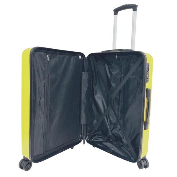 Multidirectional Hard Travel Luggage ABS Trolley Case Set 3 Piece  Wear Resistance