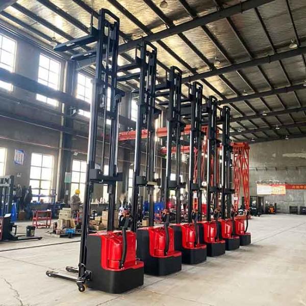 4.5m Mast Battery Pallet Stacker 3 Stage Battery Operated Stacker