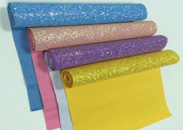 Chunky Glitter Fabric Mini Roll  Grade 3 Chunky Glitter Vinyl Fabric Roll For Wallpaper,Table Runner,Hair Bow DIY
