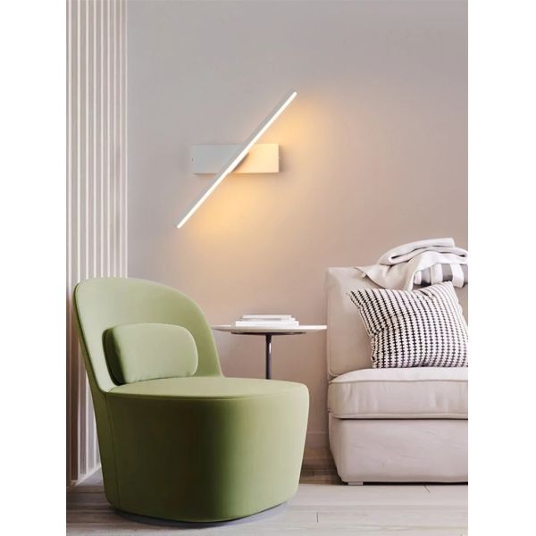 330° Rotatable LED Wall Light Minimalist black Bathroom Strip mirror front light(WH-MR-81)