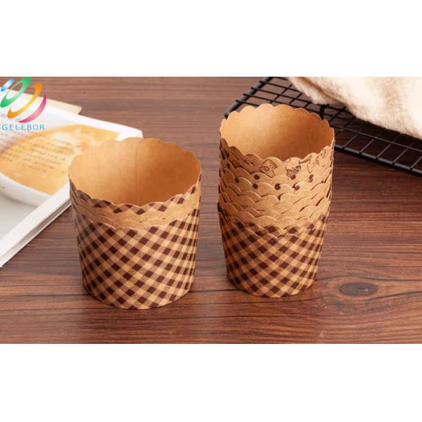 Small Muffin Paper Liners Cake Pans Tray High Temperature Resistant