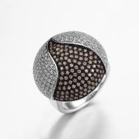 AAA Grade 925 Silver CZ Rings 9.8g Sterling Silver Round Cut Engagement Set