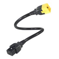 Blocage du câble d'alimentation de prolongation C19-C20 16A 250V pour les racks serveurs/machines extérieures avec fil 16AWG