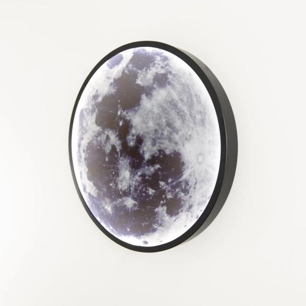 Creative LED Moon Light Wall Lamp Simple Modern Printed Corridor and Living Room Background Wall Painting Sconce