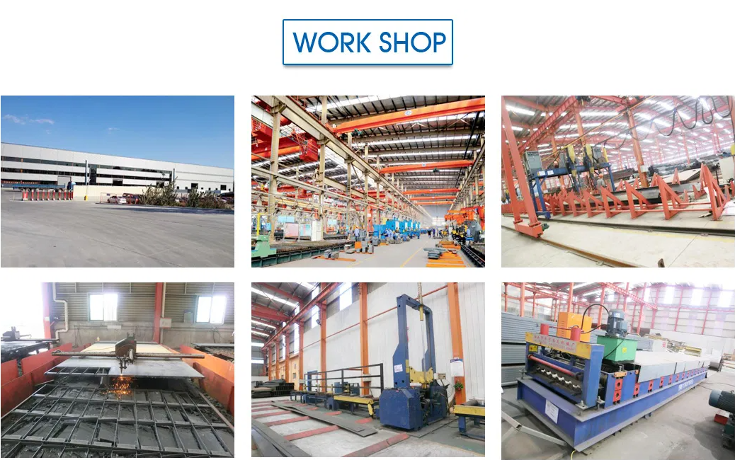 Prefabricated Steel Structure Building Fiberglass Panel Industrial Workshop