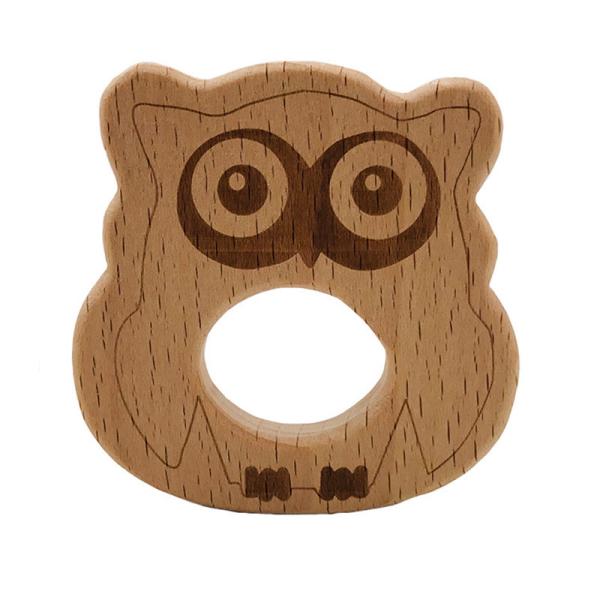 Baby Wooden Teethers Food Grade Animal Tortoise Koala Whale Turtle Shape