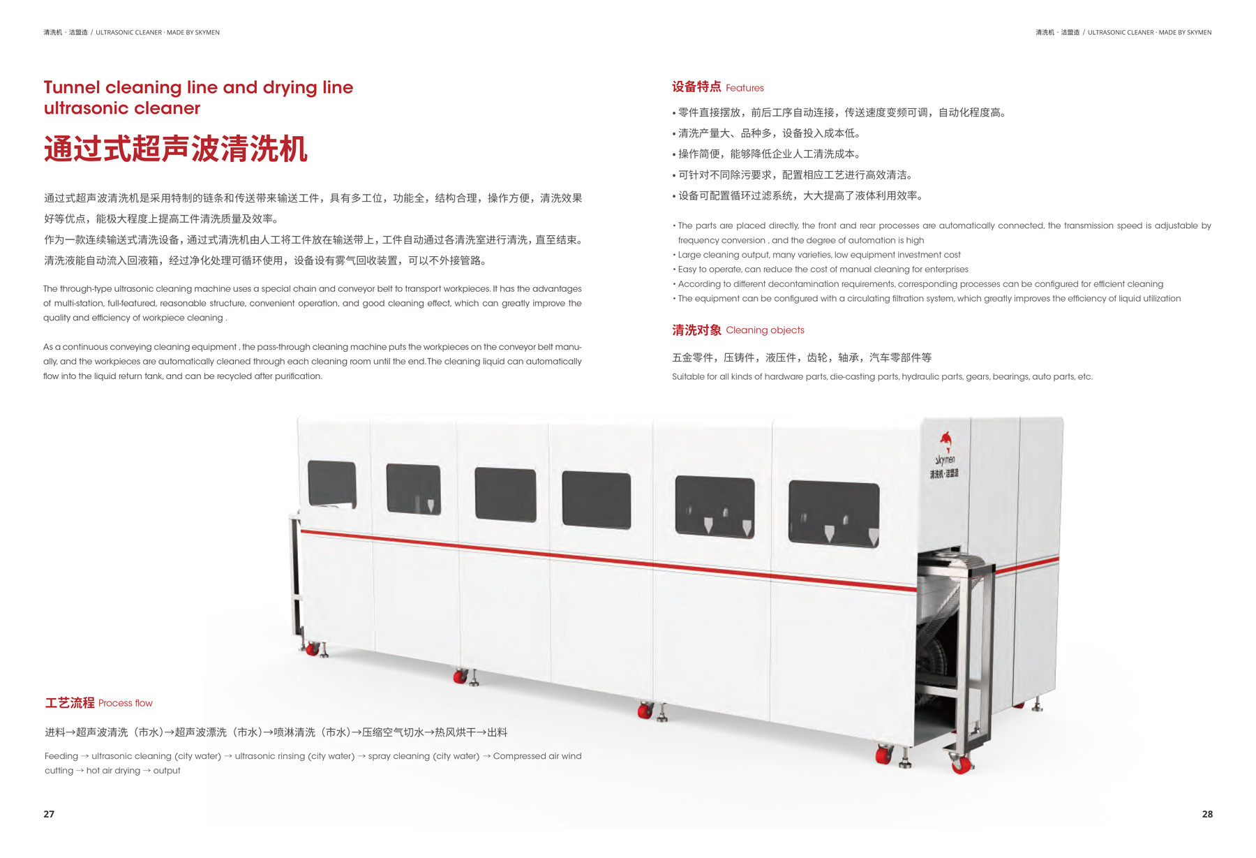 540L Industrial Automatic Ultrasonic Cleaner With Temperature Range 20-80℃