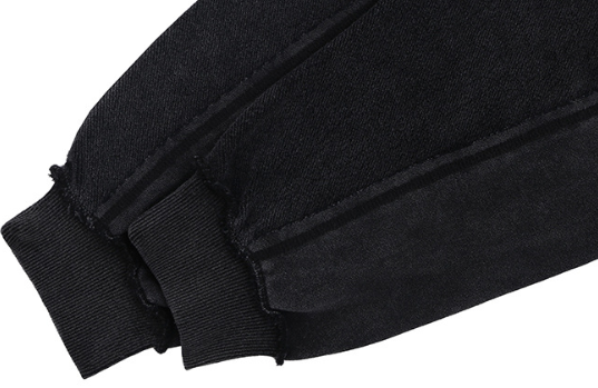 500G 100% Cotton Raw Edge Spliced Hoodie, Oversized Drop Shoulder Vintage Streetwear Pullover Hooded Sweatshirt for Bulk Wholesale