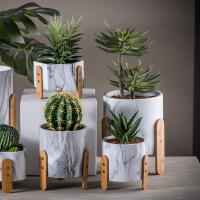 Les pots ronds de Clay Flower Pots Mini Planter de planteurs de Succulents de planteurs de pot cimentent des pots de fleurs