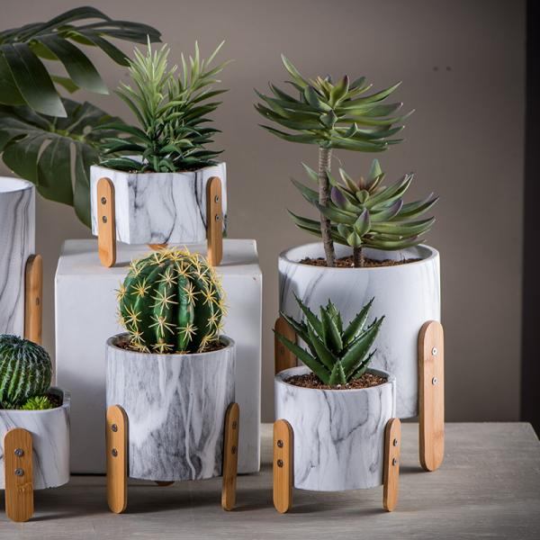 Round Pot Planters Succulents Planters Clay Flower Pots Mini Planter Pots Cement Flowerpots