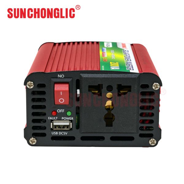 200VA Modified Sine Wave Inverter 12V to 220V DC to AC Converter for Home Appliances