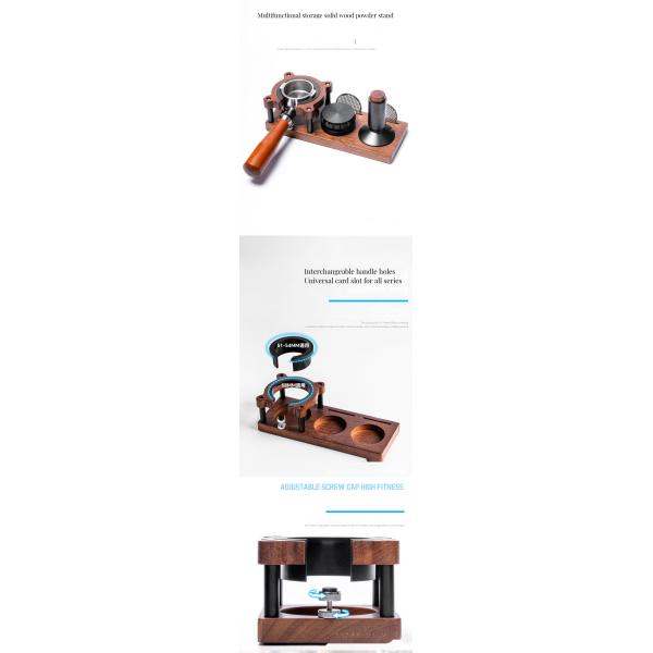 Customized Size Modern Solid Wood Tamping Station Organizer for Coffee Tea Tool Stand