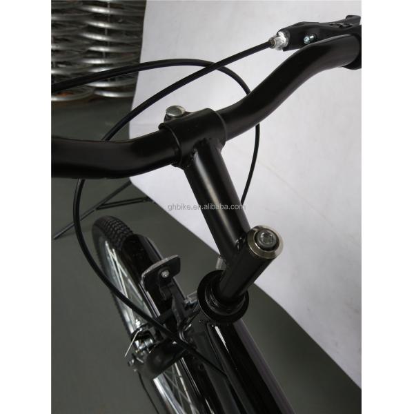 1.7m Length Black Color Single Speed Step Through Hybrid Bike 17kg Gross Weight