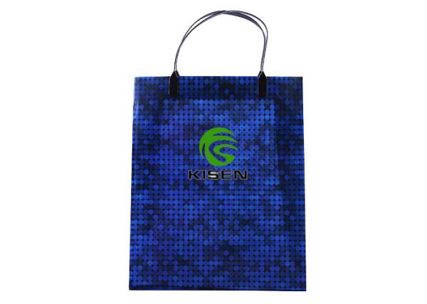 Supermarket Soft Loop Handle PE Plastic Bag For Shopping Resealable Waterproof