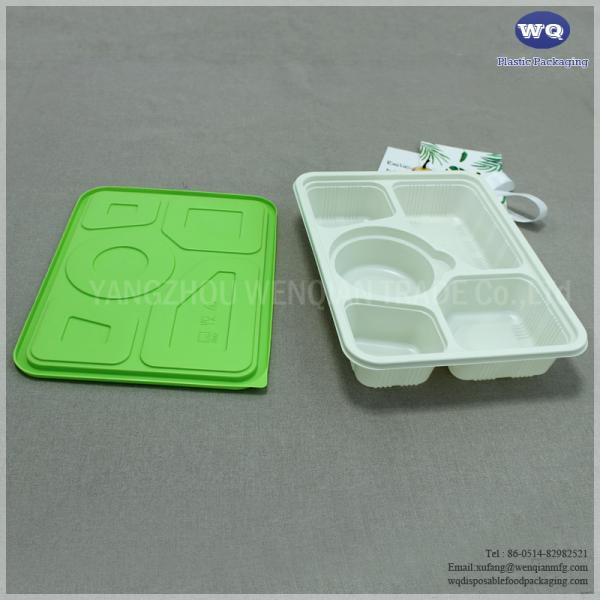 5-Coms Disposable Food Containers With Lids-Microwave, Freezer & Dishwasher Safe Disposable Food Packaging Lunch Box