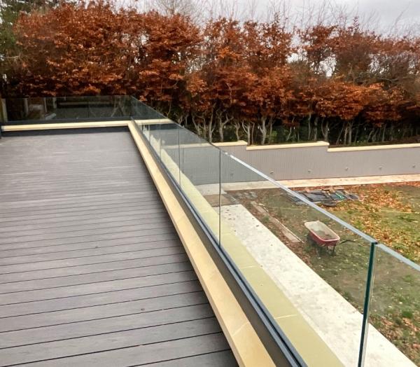 Glass Railing 8+8mm 16mm 17.52mm Clear Tempered Laminated Safety Glazing Glass Balustrade Balconies Terrance