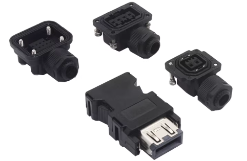 Applicable Mitsubishi servo drive encoder motor power cable connector SM-10P Mitsubishi 2/4/9P connector