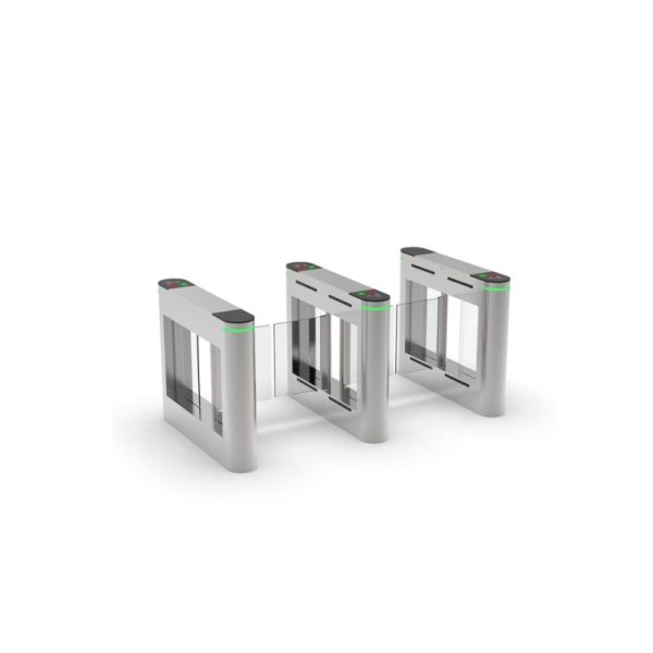Small Swing Glass Security Turnstile Gate 220V 50Hz One Way Two Way