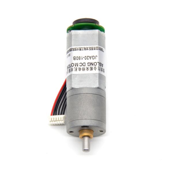 Brush Motor Encoder JGA20-180B 12V 21RPM 1:374 12v Dc Motor With Encoder Micro Dc Gear Motor With Encoder